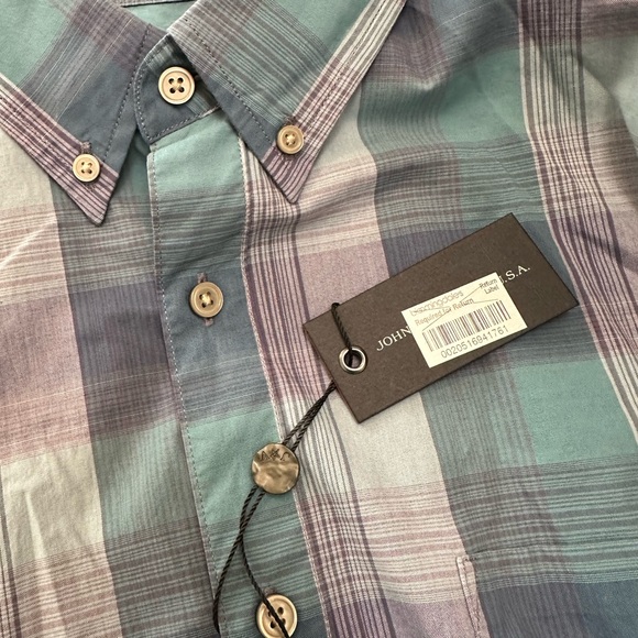 BNWT John Varvatos Multicolor Plaid Button-Down Shirt size Medium - Picture 5 of 6